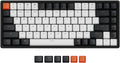 Keychron K2 75% Layout 84 Keys Hot-swappable Bluetooth Wireless/USB Wired Mechanical Keyboard with Super Red Switch/Double-Shot Keycaps/RGB Backlight/Aluminum Frame for Mac Windows Version 2