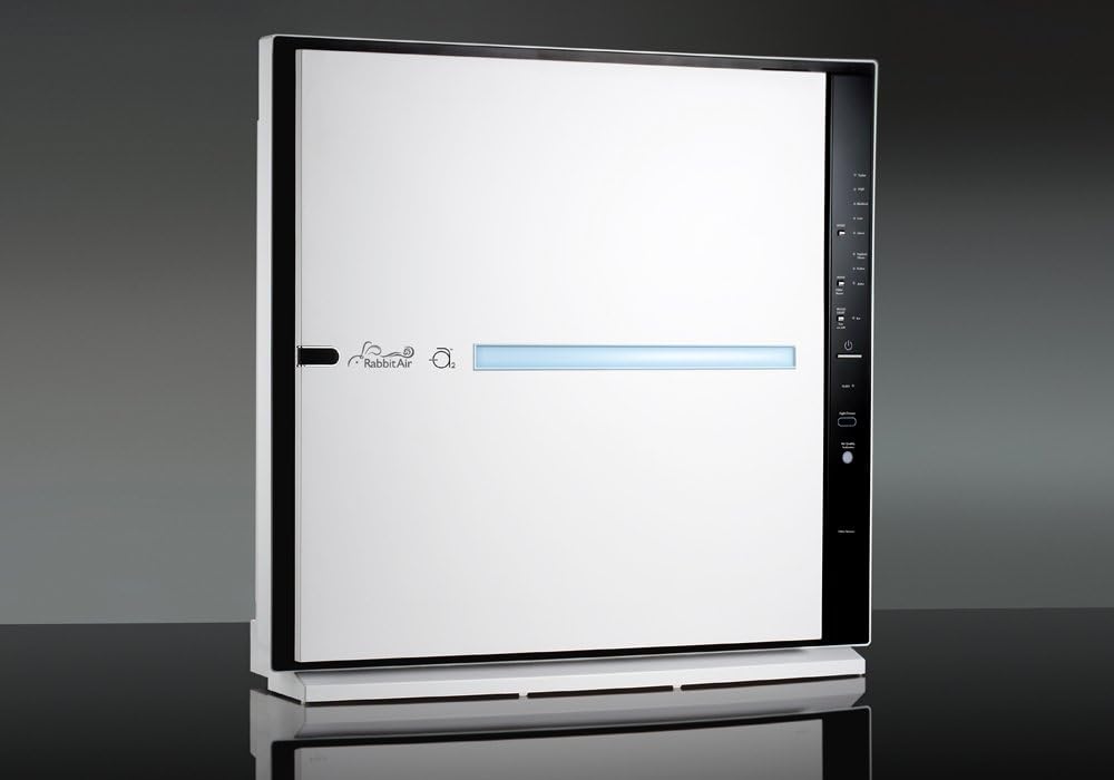 Rabbit Air, MinusA2 Air Purifiers for Home, Ultra Quiet HEPA Air Purifier - Wall Mountable Air Purifiers for Home Large Room, Allergies, Dust, Mold, Smoke & VOCs - (SPA-780A, White, Odor Remover)