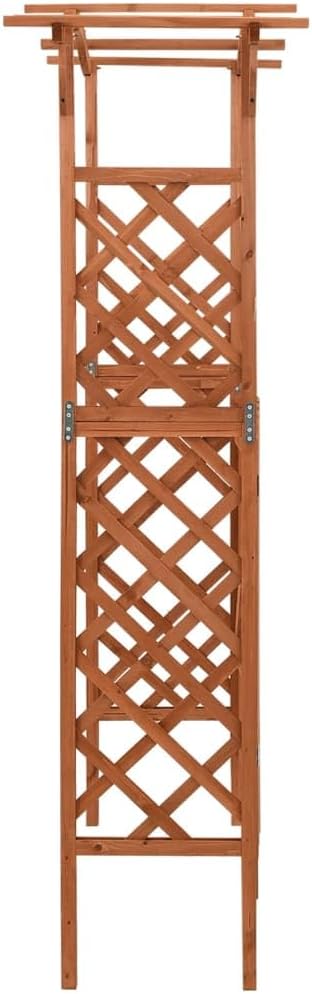 vidaXL Pergola Brown Solid firwood, Solid Pine Wood Medium