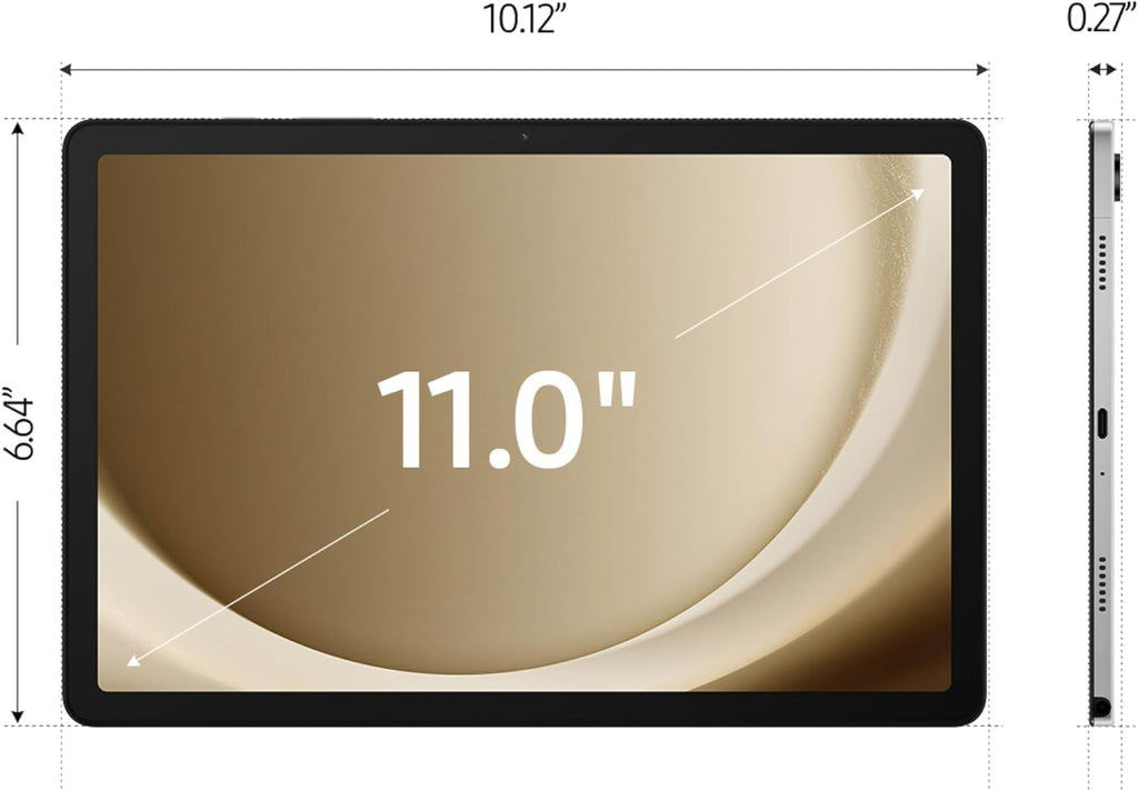 SAMSUNG Galaxy Tab A9+ 11 inch 64GB Android Tablet, Big Screen, Quad Speakers,Upgraded Chipset, Multi Window Display, Slim, Light, Durable Design, Silver (Renewed)