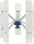 100W Vertical Axis Wind Turbine Generator, Permanent Magnet Generator with Intelligent Controller, Low Noise Helical Design Windmill for Home, Boats, Street Lighting (12V,100W,Style 2)