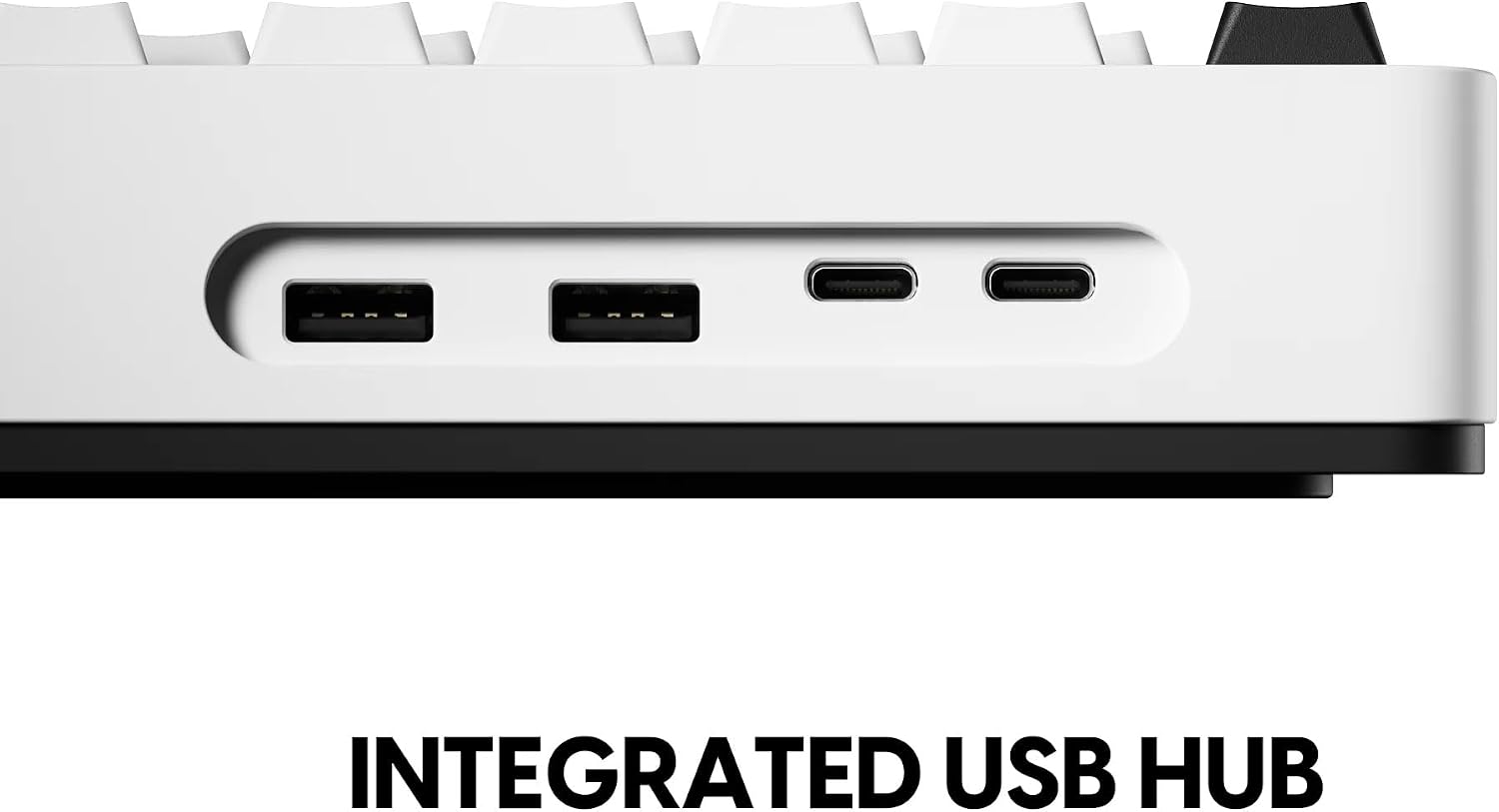 Pulsar XBOARD QS Mechanical Gaming Keyboard – QMK/VIA, Hot Swappable Linear Switch, TKL Layout Gasket Mount, Aluminum Frame, RGB LED Backlit, Knob, Dual PC Quick Switch for Mac/Windows (White)