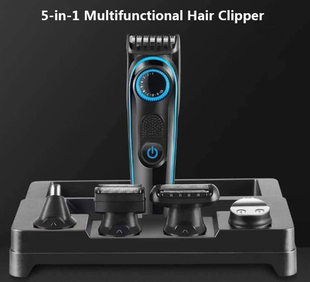 Electric Razor for Men, 6 in 1 Rechargeable Waterproof IPX7 Electric Shaver, Electric Shaver with Precision Trimmer, Hair Clippers,Rechargeable, Wet & Dry Shaver with Easy Clean