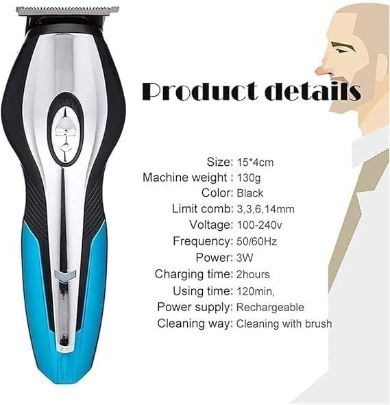 Hair Clippers for Men, Professional Hair Cutting Kit, Electric Hair Clippers, Hair Trimmer Barber Kit with USB Rechargeable 6 in 1 Electric Shaver Beard Trimmer Men Grooming Kit for Barber