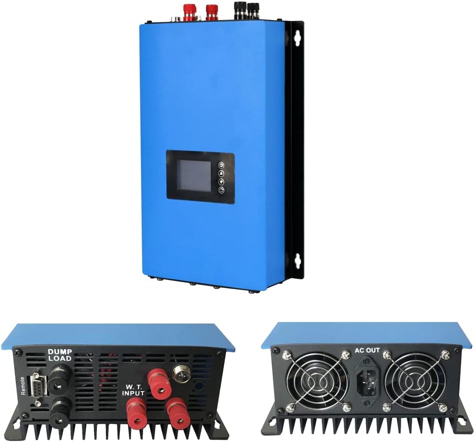 Y&H 2000W Wind Power Grid Tie Inverter with Limiter Sensor,Dump Load,45-90VDC 230VAC for AC 48V Wind Turbine Generator