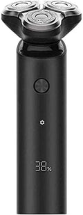 Electric Head Hair Shaver, Men Rotary Shaver Razor, Waterproof Wet/Dry, Rechargeable Cordless USB, LED Display,Black