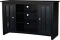 IC INTERNATIONAL CONCEPTS Entertainment/TV Stand with Open Shelves and 2 Doors in Black - 48' Height