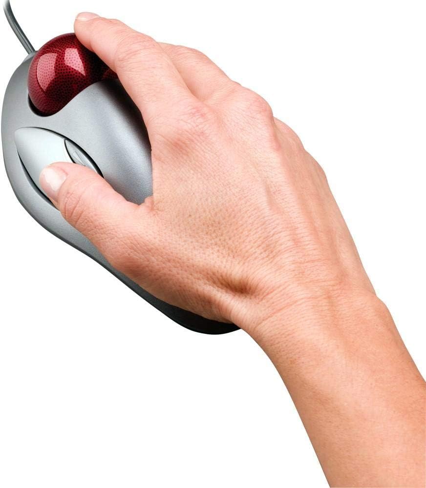Logitech Trackman Marble Trackball Mouse - Wired USB Ergonomic Mouse for Computers, with 4 Programmable Buttons