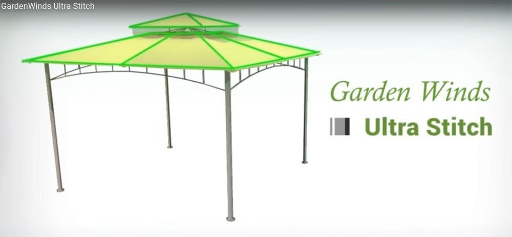 Garden Winds Replacement Canopy Top Cover for The Moorehead L-GZ717PST-F Gazebo - RipLock 350