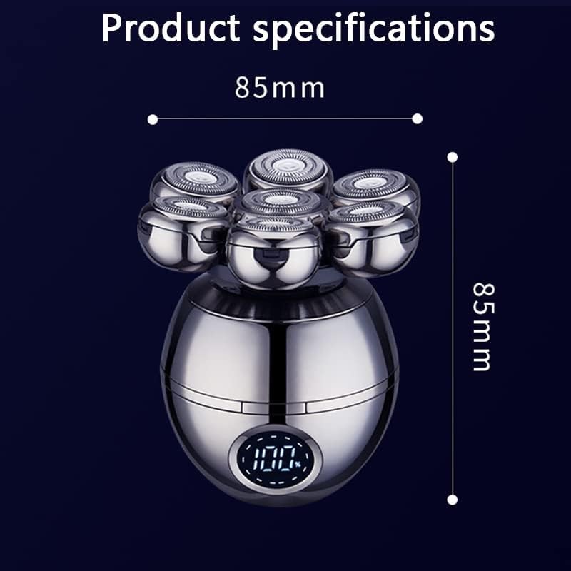 Electric Shavers for Bald Men, 7D Electric Shaver for Men Independently 7 Cutter Floating Head Waterproof Electric Razor Multifunction Trimmer with LCD Display
