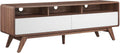 Modway Transmit Entertainment-Stands, 60 Inch, Walnut White