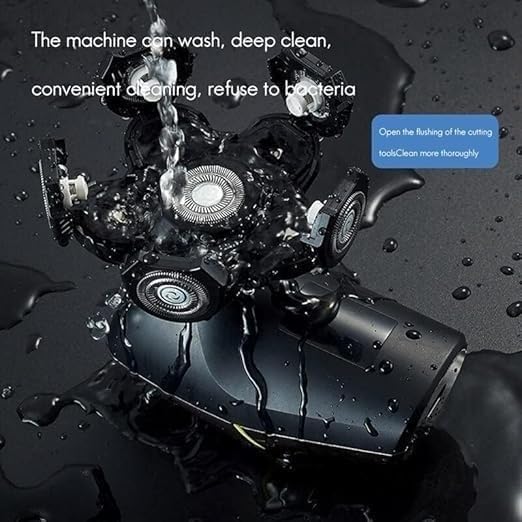 Electric Shavers for Bald Men, 6 in 1 Rechargeable Electric Shaver Six Floating Heads Bald Head Shaver Grooming Kit Shaver for Men