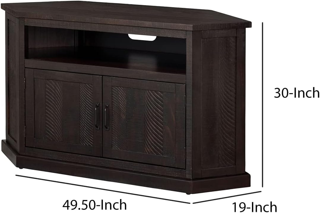 Martin Svensson Home TV Stand - Rustic Espresso Entertainment Center - Farmhouse Style - Large Versatile Cabinet Provides Ample Storage