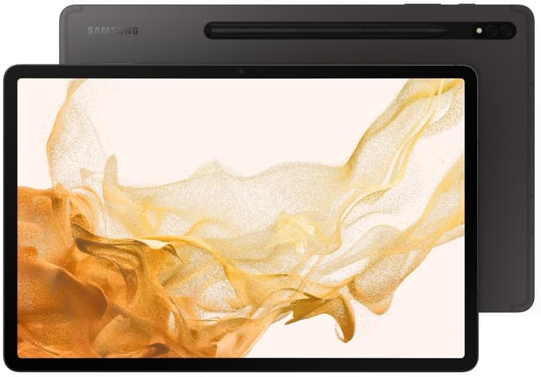 SAMSUNG Galaxy Tab S8+ 12.4' 256GB WiFi 6E Android Tablet, Large AMOLED Screen, S Pen Included, Ultra Wide Camera, Long Lasting Battery, US Version, 2022, Graphite