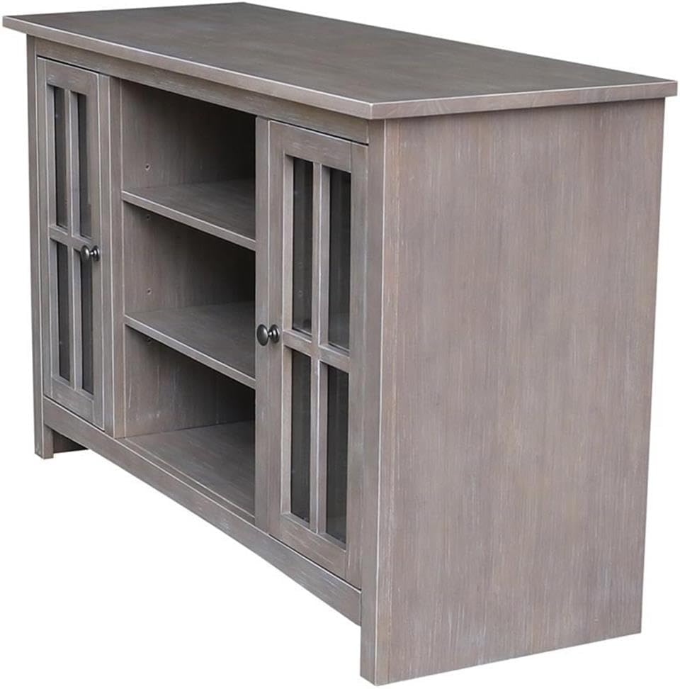 International Concepts Entertainment/TV Stand-With 2 Doors-48, Washed Gray Taupe