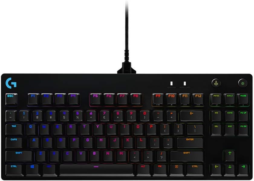 Logitech G PRO Mechanical Gaming Keyboard + G502 Hero Wired Gaming Mouse Bundle - Black