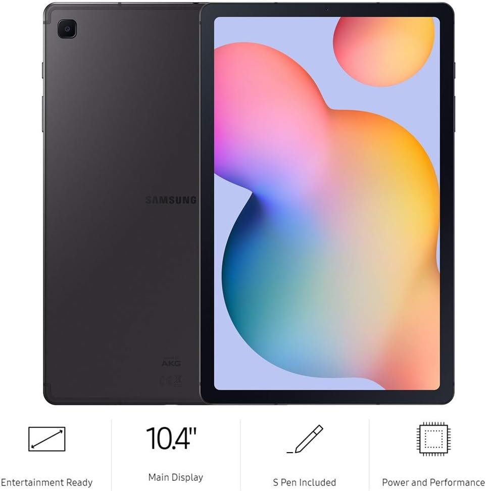 Samsung Galaxy Tab S6 Lite 10.4', 64GB WiFi Tablet - SM-P610 - S Pen Included (International Model) (Oxford Gray)