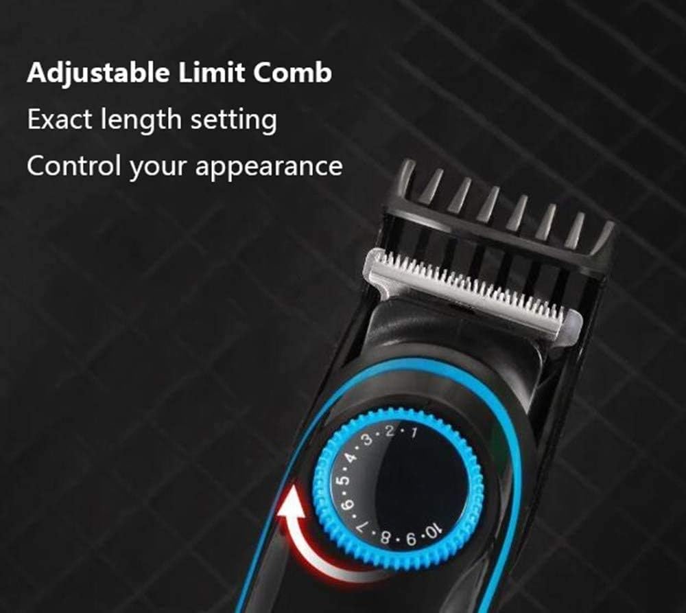 Electric Razor for Men, 6 in 1 Rechargeable Waterproof IPX7 Electric Shaver, Electric Shaver with Precision Trimmer, Hair Clippers,Rechargeable, Wet & Dry Shaver with Easy Clean