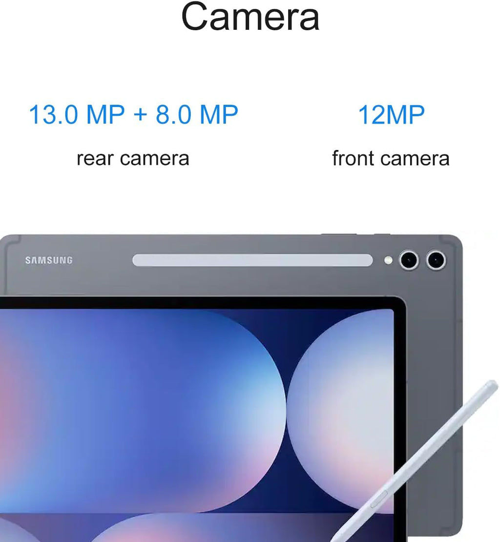 Samsung Galaxy Tab S10+ Plus, 12.4' AMOLED 2X 120Hz, 384GB Storage (256GB+128GB SD Card), Lightweight Android Tablet, Galaxy S Pen, AI Tools, 2K+ Touchscreen, 12GB RAM, 16-Hr Battery Life, SM-X820