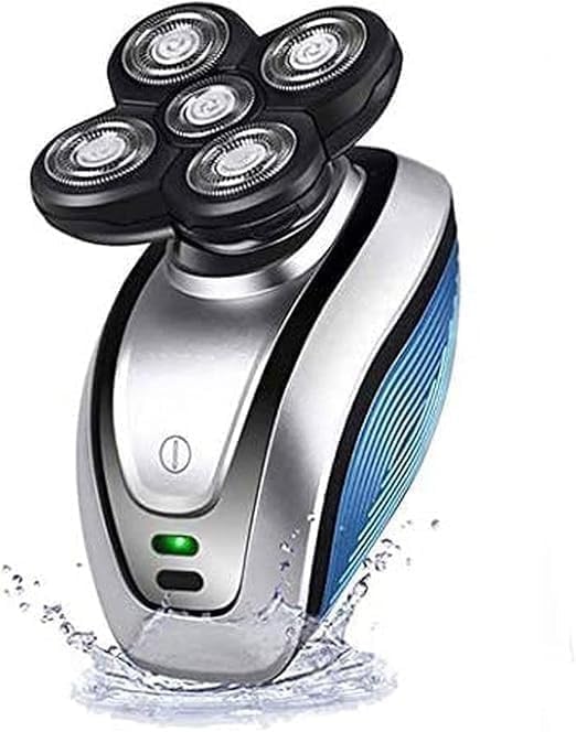 Electric Shaver for Men, 5 in 1 Head Shavers for Bald Men Electric Rotary Razor Beard Trimmer Grooming Kit Waterproof, Faster-Charging USB Rechargeable