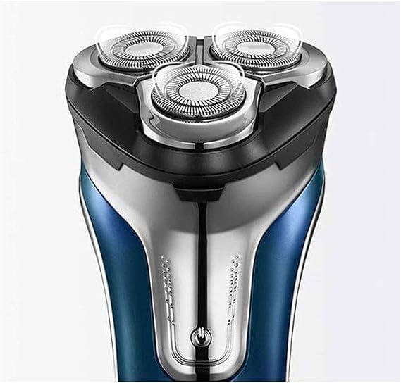 Electric Razor, Rechargeable Electric Shaver 100% Waterproof Wet & Dry Rotary Shavers for Men Electric Shaving Razors with Pop-up Trimmer, LED Display