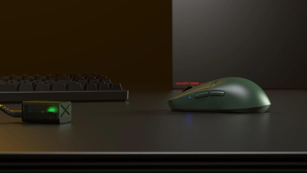 Pulsar Gaming Gears X2H mini Wireless Gaming Mouse, Founder's Edition, Ultra Lightweight 1.83 oz (52 g), Symmetrical, Optical Switch, 2.4 Ghz 1 ms, 26000 DPI, PAW3395 Sensor (Mini, Wireless, Green)