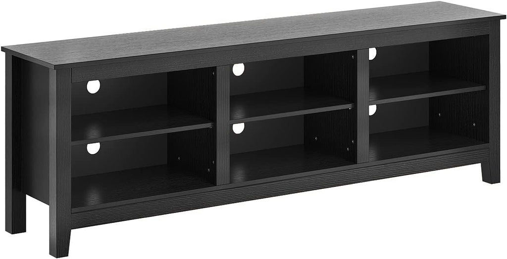 Panana TV Stand, Moden 6 Cubby TV Stand for 75 inch TV, Farmhouse Television Stands Entertainment Center Media Stand with Storage TV Table Stand for Living Room