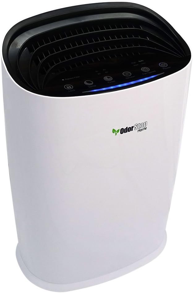 OdorStop HEPA Air Purifier with H13 HEPA Filter, Active Carbon, Multi-Speed, Sleep Mode and Timer (OSAP3600, Bright White)
