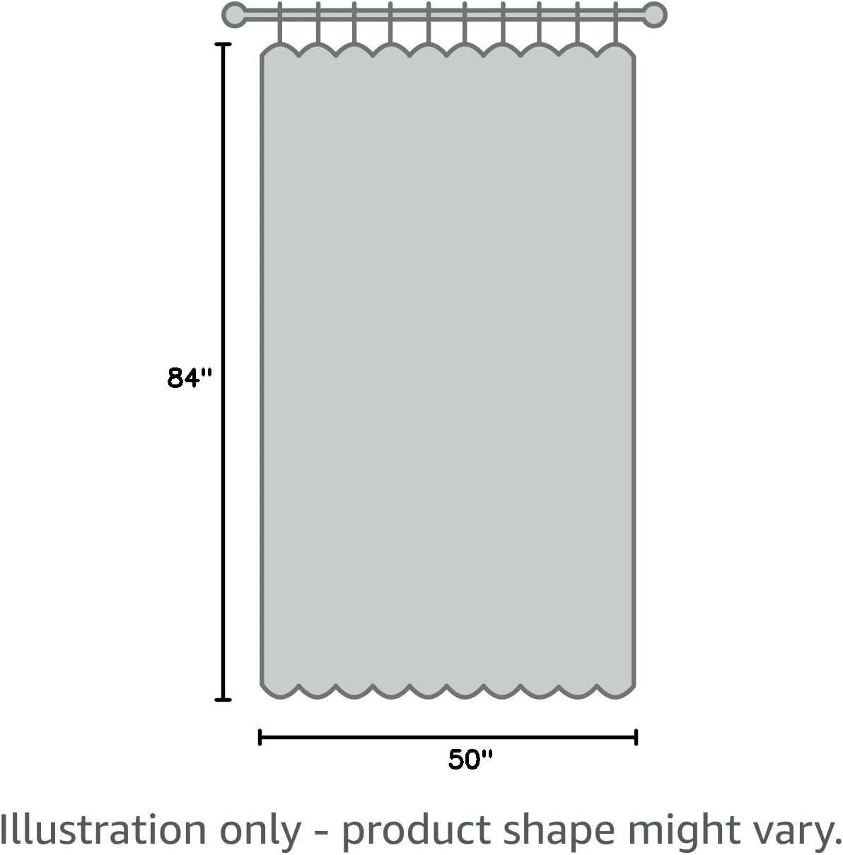 Comfort Classics Sunbrella Outdoor Curtain Panel, Nickel Grommet Top, 50 by 84 Inch in Navy; Perfect for Your Patio, Porch, Gazebo, or Pergola Inc.