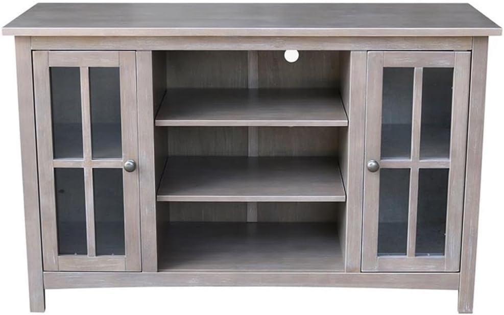 International Concepts Entertainment/TV Stand-With 2 Doors-48, Washed Gray Taupe