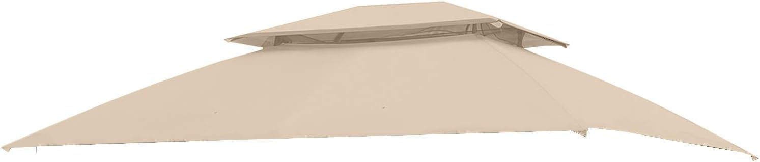 Garden Winds Replacement Canopy for The L-GZ815PCO-F Allen Roth Wicker Gazebo - Standard 350 - Beige
