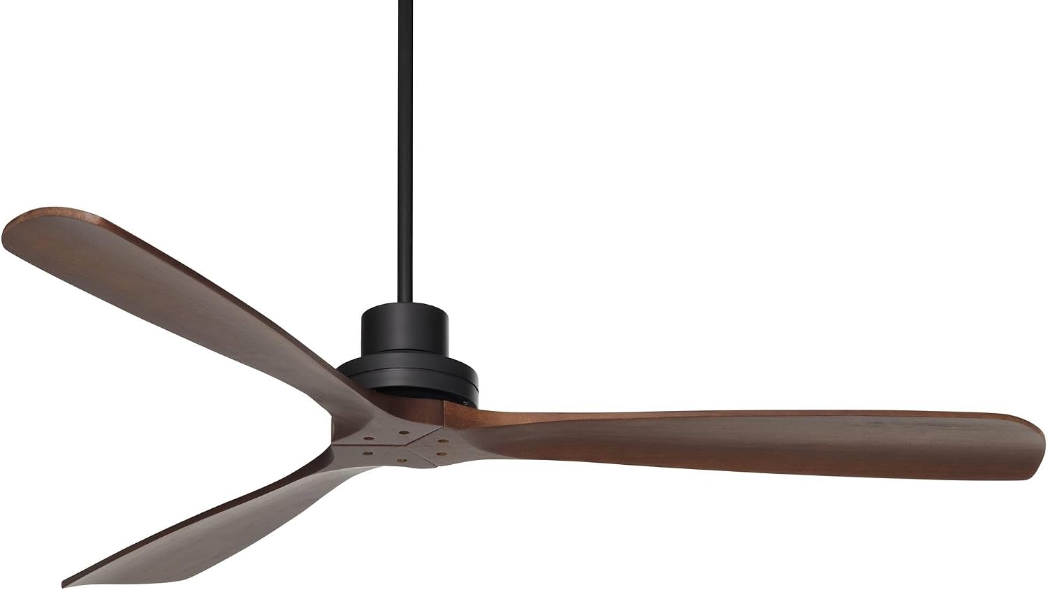 Casa Vieja 66' Delta-Wing XL DC Modern Industrial Indoor Ceiling Fan with Remote Control Matte Black Dark Walnut for Living Room Kitchen House Bedroom Kids Family Dining Home Office