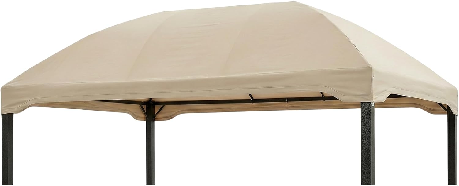 Garden Winds Durable 350 Replacement Canopy Top Compatible with Pomeroy Domed 10' x 13' Gazebo Model L-GZ702PST - Beige