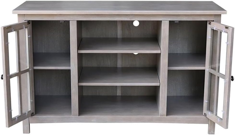 International Concepts Entertainment/TV Stand-With 2 Doors-48, Washed Gray Taupe