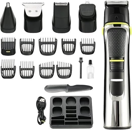 Hair Clipper, All-in-one Professional Hair Trimmer for Men Facial Body Shaver Electric Hair Clipper Beard Trimmer Hair Cutter Machine Grooming Set