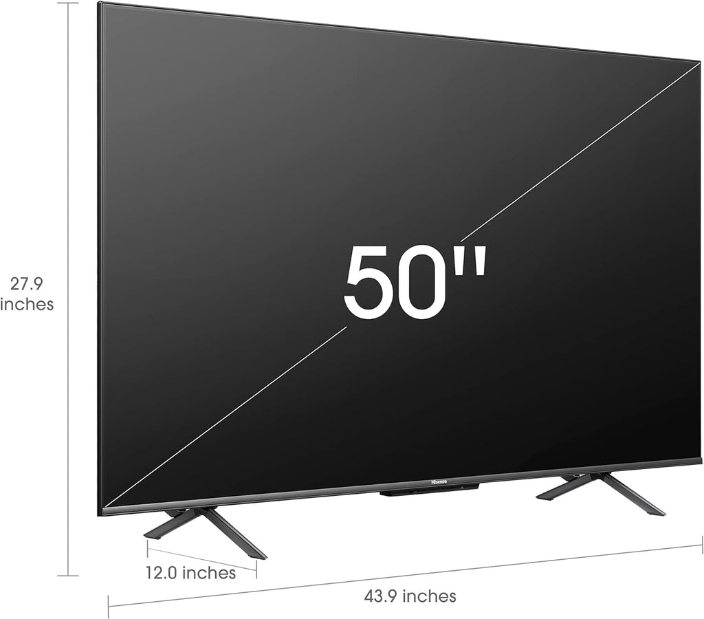 Hisense 50' Class U6HF Series (50U6HF, 2025) ULED 4K UHD Smart Fire TV, Voice Remote with Alexa, QLED, Full Array Local Dimming, Dolby Vision, HDR 10+, Quantum Dot for Enhanced Color, Game Mode Plus