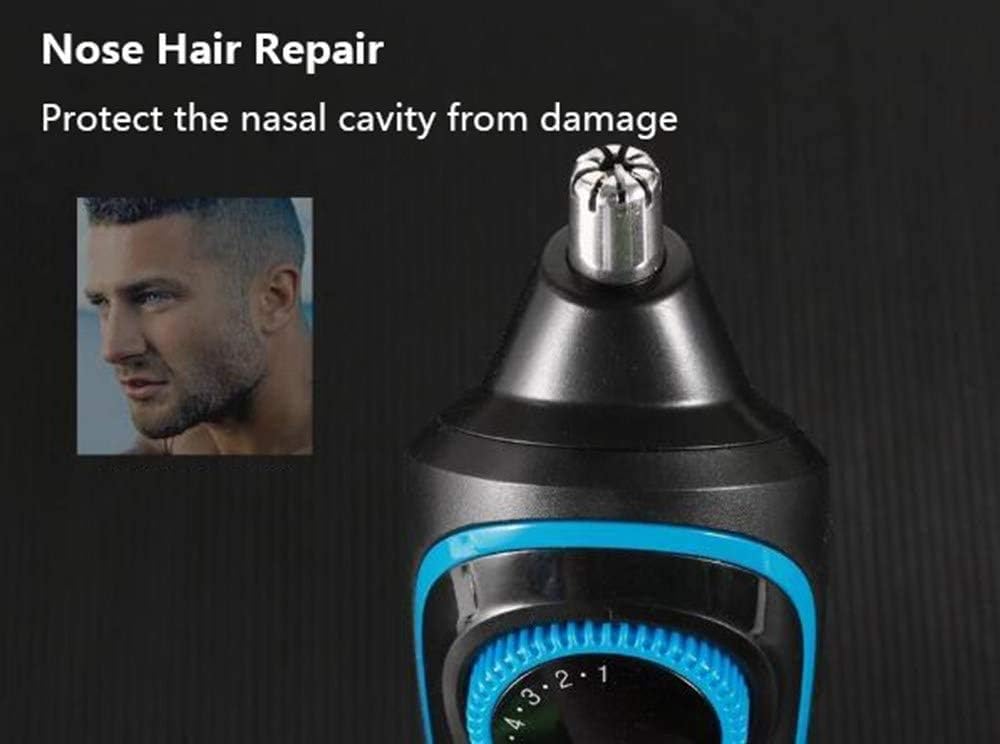 Electric Razor for Men, 6 in 1 Rechargeable Waterproof IPX7 Electric Shaver, Electric Shaver with Precision Trimmer, Hair Clippers,Rechargeable, Wet & Dry Shaver with Easy Clean