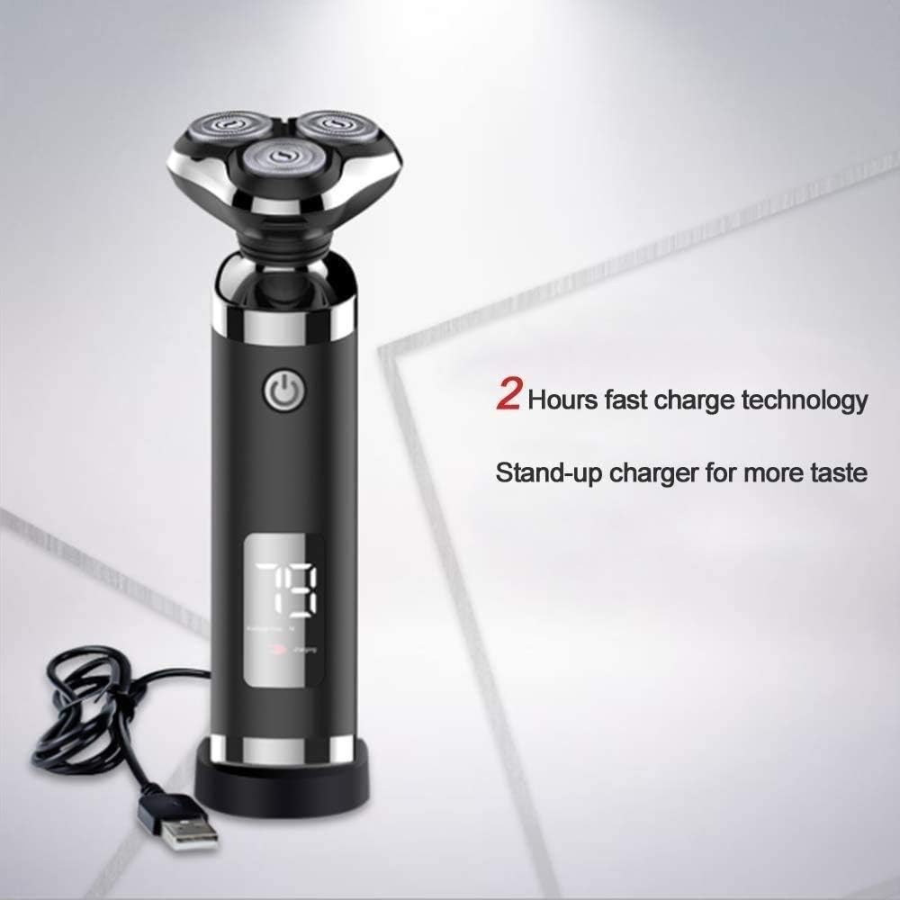 Electric Razor for Men, Wet & Dry Men's Razors for Shaving Electric Cordless, Rotary Razors Electric Shavers for Men Waterproof Rechargeable