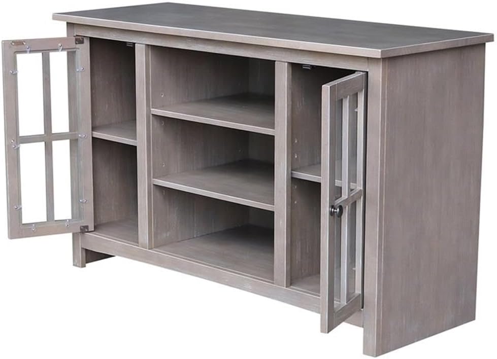 International Concepts Entertainment/TV Stand-With 2 Doors-48, Washed Gray Taupe