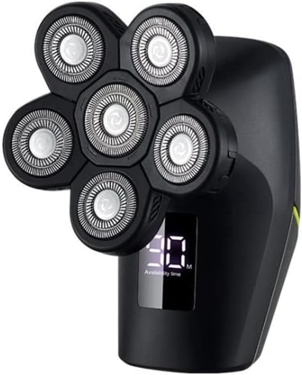 Electric Shavers for Bald Men, 6 in 1 Rechargeable Electric Shaver Six Floating Heads Bald Head Shaver Grooming Kit Shaver for Men