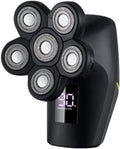 Electric Shavers for Bald Men, 6 in 1 Rechargeable Electric Shaver Six Floating Heads Bald Head Shaver Grooming Kit Shaver for Men