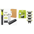 OneBlade 360 with Connectivity Face & Body Hybrid Electric Trimmer & Shaver, QP4631/90 Genuine OneBlade 360 Blade Replacement Blades, 4 Count, QP440/80