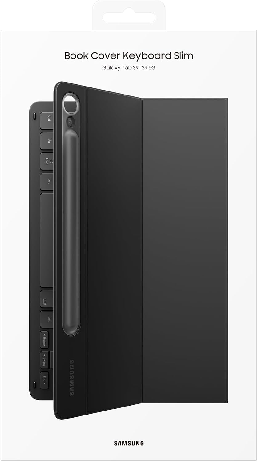 Samsung Book Slim Keyboard Cover for Galaxy Tab S9 - Black