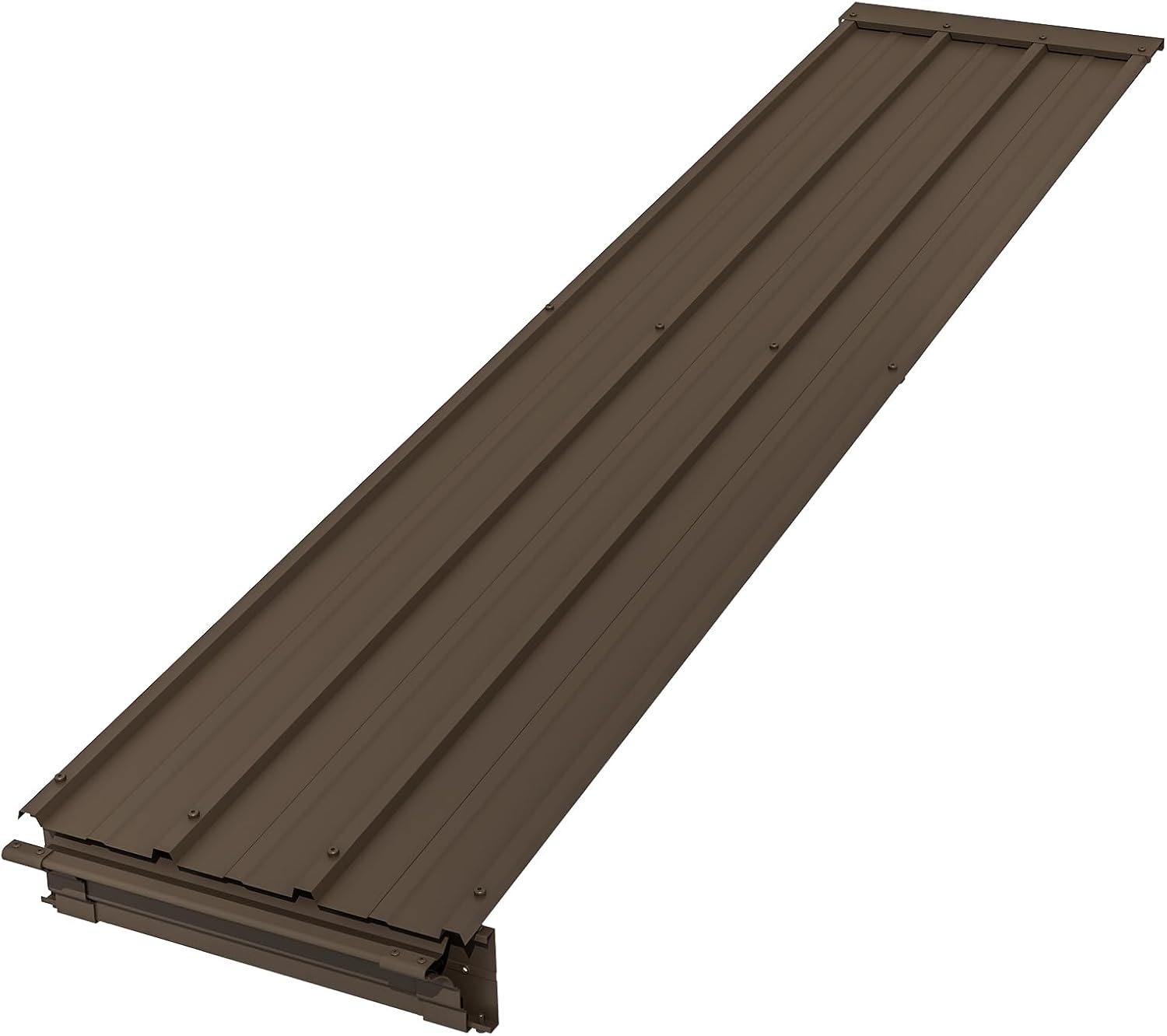 Domi Wall Mounted Gazebo Connector Kit for 8ft Width Outdoor Lean-to Gazebos, Pre-Assembled Rustproof Expansion Linker for 8'x8' and 8'x10' Hardtop Gazebos, Brown