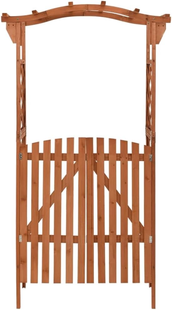 vidaXL Pergola Brown Solid firwood, Solid Pine Wood Medium