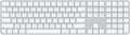 Apple Magic Keyboard with Touch ID and Numeric Keypad for Mac Models with Apple Silicon - US English - White Keys, Bluetooth, Bluetooth