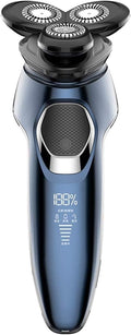 Electric Shavers for Men, Electric Razor Dry Wet Waterproof Mens Facial Shaver, Face Shaver Cordless Travel USB Rechargeable with Beard Trimmer LED Display for Shaving Husband Dad