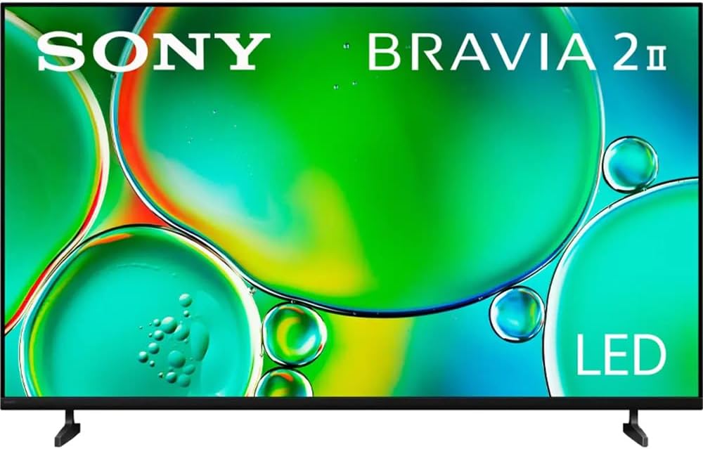 Sony K75S20M2 BRAVIA 2 II 75' 4K HDR Smart LED TV 2025 Bundle with CPS Exclusive 26 Month Protection, Wall Mount, 2X HDMI Cables, Surge Adapter & Deco Gear Complete Home Theater Beginner's Guidebook