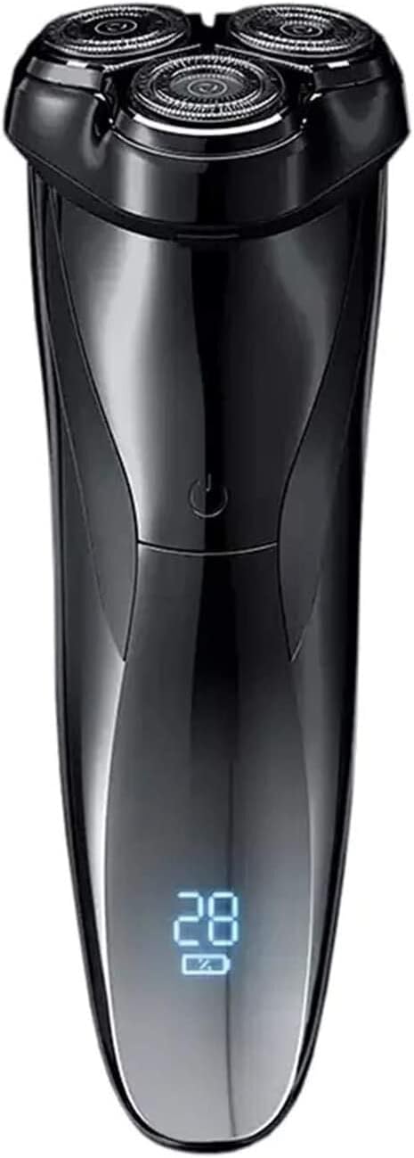 Electric Razor, 3D Rechargeable Waterproof Electric Shaver, Wet & Dry Rotary Shavers for Men Electric Shaving Razors with Pop-up Trimmer, LED Display 150 Mins Battery Life for Shaving