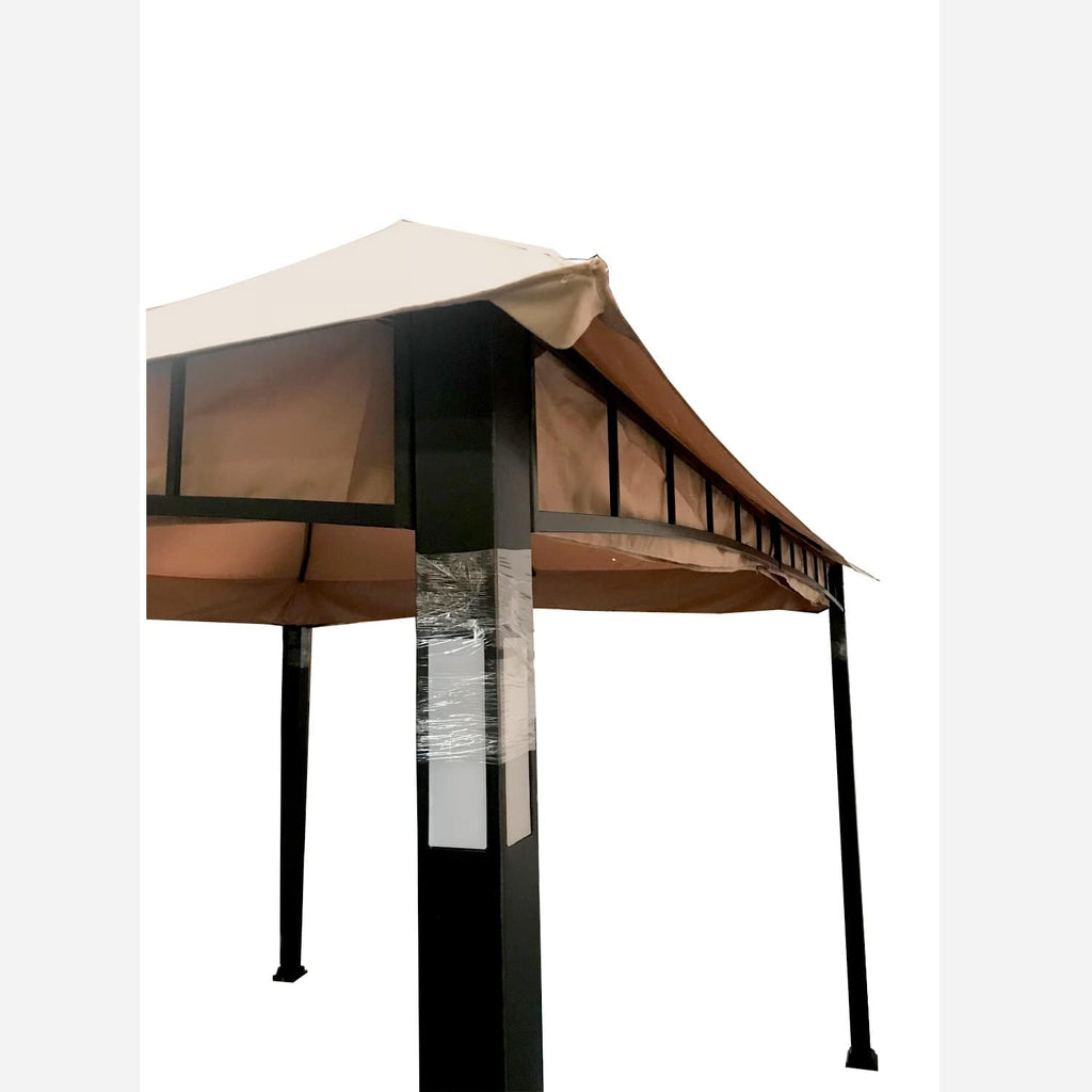 Garden Winds Replacement Canopy Top Cover Compatible with The Garden Oasis A101011500 Corso Gazebo 10 x 12 - Riplock 350 Beige